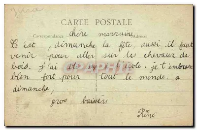 A Cascata da Billauade no inverno — Environs de Champagnole — B. F., PARIS — N° 2033 — Verso