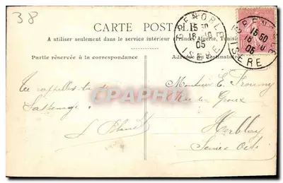 Sassenage — Skoczek Gouffre Bien — Éd. Galeries Modernes, pl. Grenette, Grenoble — Rewers