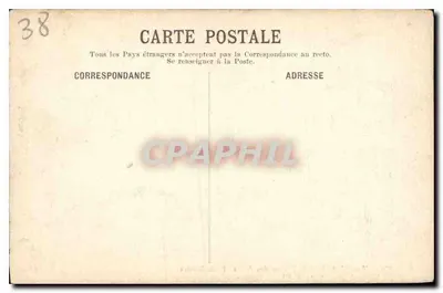 Grenoble — Algemene uitzicht en de Alpenketen — Fot. Rivière, Papeterie van de Alpen, Grenoble — Achterkant