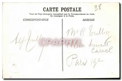 Grenoble - A Praça Victor-Hugo e a cadeia dos Alpes - E. R. — Verso