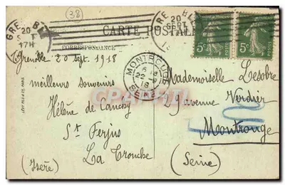 Grenoble — L'Isère et le Mouchevotte — LL. — Rewers