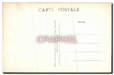 Grenoble — Ogólny widok — Most M. Gontard — Urząd Miasta i Alpy — Rewers