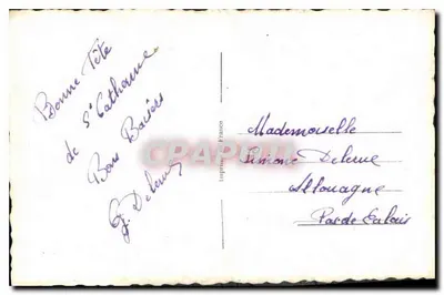 Mulher jovem sorridente — rosa na lapela — J.C. n° 551/a — Verso