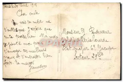 Junge Frau in grünem Kleid — mit Lilien — Verlag S.S. n° 4048 — Rückseite