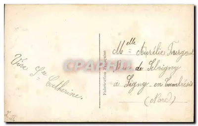 Jovem mulher com vestido verde — com cesta de rosas — REX 1567 — Verso