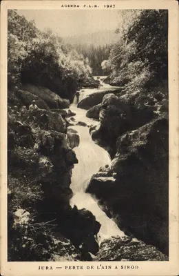 Jura — Perte de l'Ain em Sirod — Agenda P.L.M. 1927