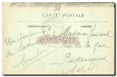 Dauphiné — SASSENAGE — Skoczek Gouffre Bleu — wydawca nieznany — Rewers