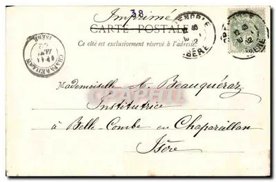 Grenoble — Justitiepaleis — Papeterie L. Pons, Grenoble — Achterkant