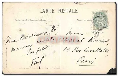 Bordeaux — Publieke Tuin, het IJzeren Brug — C. C. — Achterkant