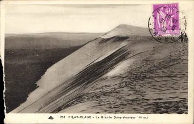 PILAT-PLAGE - A Grande Duna (altura 114 m.) — editor C. des Arts, n° 257