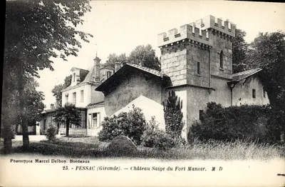Pessac (Gironde) — Château Saige du Fort Manoir — Fototipia Marcel Delboy, Bordeaux