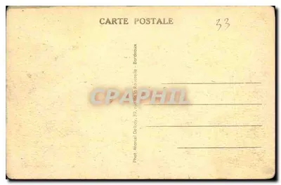 Captieux (Gironde) — Chegada ao vilarejo pela Estrada de Bordeaux — Jolled — Verso