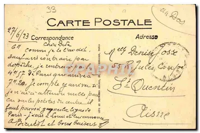 Bordeaux — panorama widziana z Wieży Świętego Michała — LL — Rewers