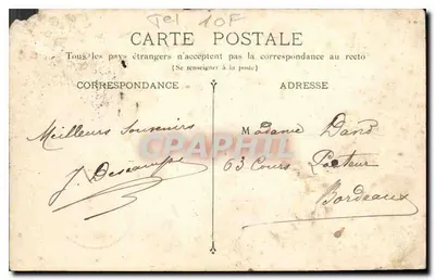 Arcachon — Place des Palmiers — V. Faure — Rewers