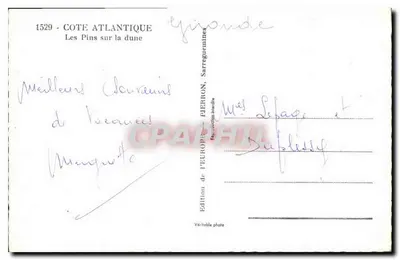 Les Pins na dune — Kraj Atlantycki — Wydawnictwo Europ — Rewers