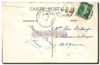 Villeman du Dropt — Saint-Jean — Korespondencja — nieznany wydawca — Rewers