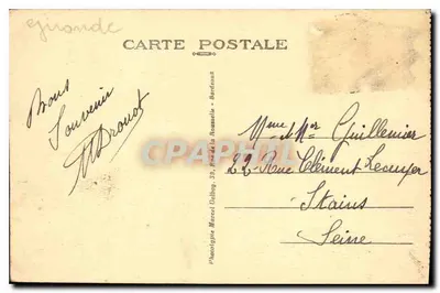 Bordeaux — Allées de Tourny — M.D. — nr 13 — Rewers