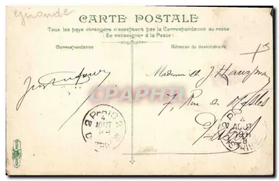 Porta do Palácio — Bordeaux — editor não visível — Verso
