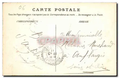 Antibes — Vista geral — editor desconhecido, n° de série 3 — Verso