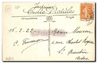 Ilhas de Lérins — Saint-Honorat — O Mosteiro Antigo — LL.3 — Verso