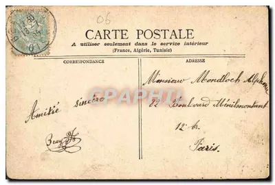 Monte-Carlo - Sala gier, wydawca Verdon & Cie, nr 135 — Rewers