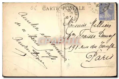 Monte-Carlo — Hotele, kasyno i strzelanie do ptaków — wydawca nieznany, nr 272 — Rewers