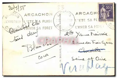 Pilat-Place — Ao pé das Grandes Dunes — Delbroy, n°48 — Verso