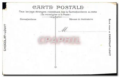 Bordeaux. Statua Tourny — wydane przez Chocolat-Louit, nr 16 — Rewers