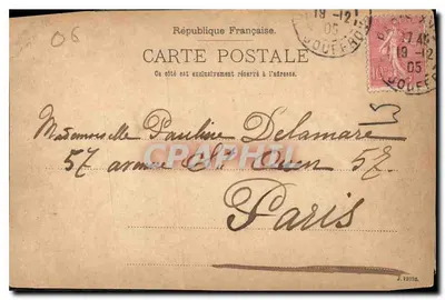 Monte Carlo — Boul. de la Condamine — N.G. & Co. Z., No. 8175 — Verso
