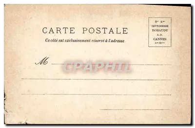 O Ravin de Sainte-Devote em Monte-Carlo — Imprimerie Robaudy, Cannes — Verso