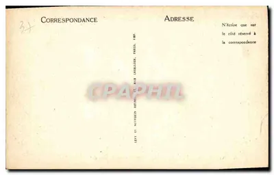 Langeais — O Château (Lado Oeste) Século XV — LL — Verso