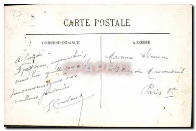 Chenonceaux — Zamek — Façada Zachodnia — LL. — Rewers