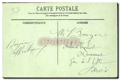 Amboise — Widok na Loarę z Tarasy Zamku — LL. — Rewers