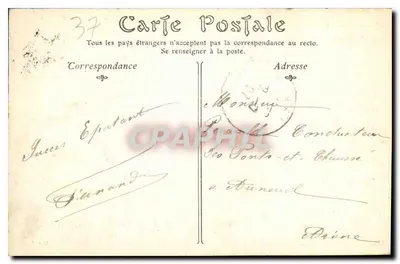 Castelo de CHENONCEAUX — Fachada — Péricat, livreiro — Tours — Verso