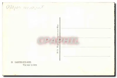 Cagnes-sur-Mer — Vista del Cros — Ed. Rigelet — Reverso