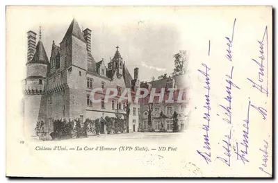 Castelo de Ussé — A Cour d'Honneur (Século XVI) — ND Phot