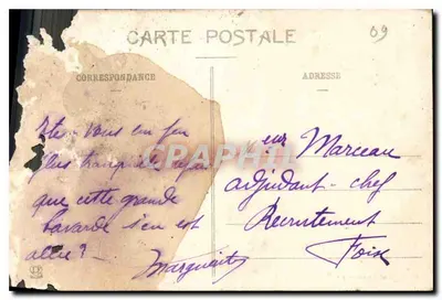 Ussat-les-Bains — Avenida de Tarrat — editor anônimo, n° 990 — Verso