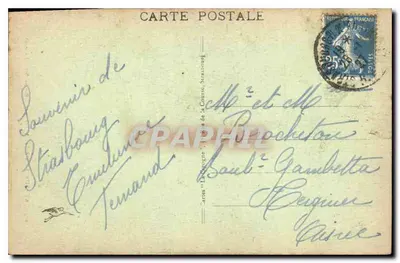Catedral de Estrasburgo - Portal São Laurent — editor Cartes de la Cour de la Cour, n° 507 — Verso