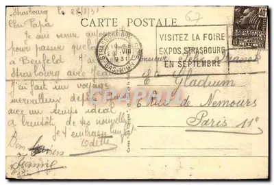 Strasburgo - L'isola vicino alla Piazza della Repubblica — editore Cartes 'En Trigogre' n°149 — Verso