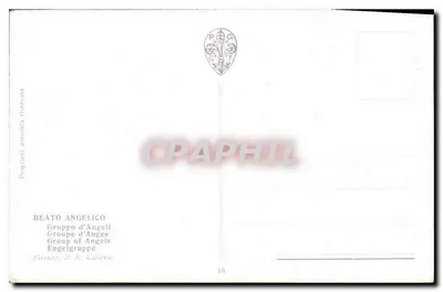 Grupo de Anjos — Beato Angelico — Editor R.R. Gallerie, n°10 — Verso