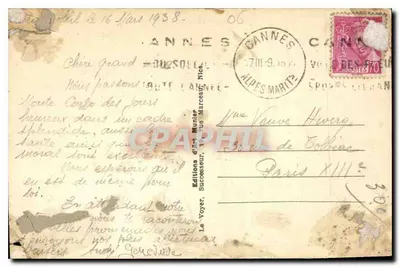 Monte-Carlo — Widok z Monako — Photo Munier, nr 477 — Rewers