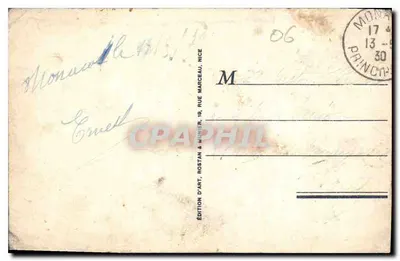 Mônaco — Vista sobre Monte-Carlo. RM — 210 — Verso