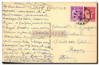 Abadia de Daoulas — O Cloître (século XII) — editor De Doura, n° 1851 — Verso