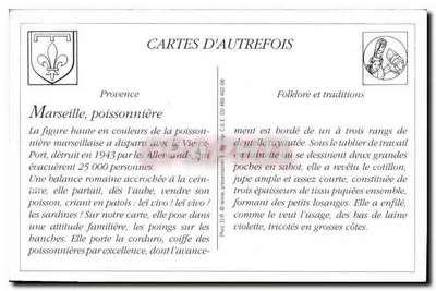 Marselha — Peixeira — Fot. Lacom Marseillais - 372 — Verso
