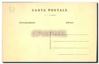 Amboise (Loire-et-Loire) — Zamek — Zabytkowy zamek wybudowany przez Karola VIII i Ludwika XII, częściowo odrestaurowany przez hrabiego Paryża, obecny właściciel książę Orleánski — A.P. — Rewers
