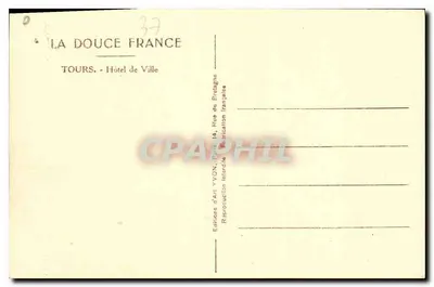 Tours — Hotel de Ville — Wydawnictwo Sztuki Yvon — Rewers