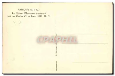 Amboise — Zamek (Zabytek) — R. Dorange, Tours — Rewers