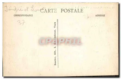 Amboise (I.-et-L.) — Widok na Loirę i Entrepoint. Widok z Wież Zamek. A. B. — Rewers