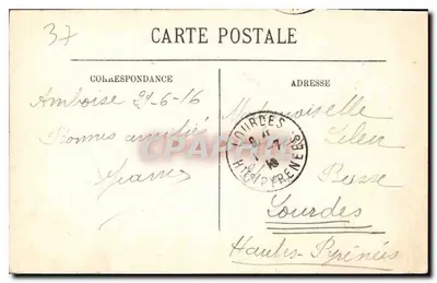 Amboise — Zamek i nabrzeże — LL. — Rewers