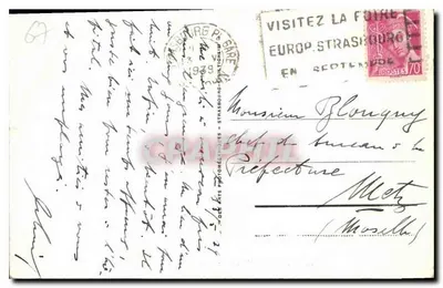 Strasburg — Ogólny widok wykonany z samolotu — 650 — Rewers